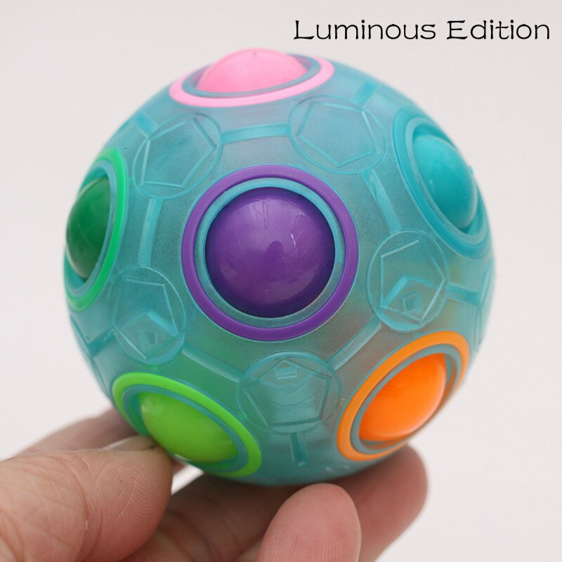 Magic Spheric Cube Rainbow Ball Puzzles Learning Educational Toys For Children Adults Office Anti Stress Puzzles Toys