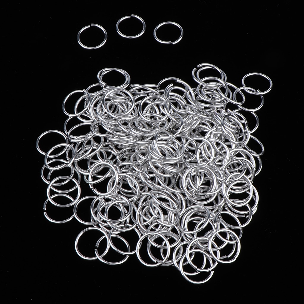 200 unids/pack 14mm anillos de Clip para el pelo decoraciones trenza lazo para cabello rastas de plata