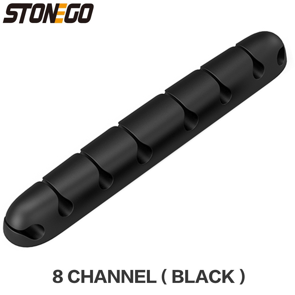 Cable Organizer Feel Free To Stick Multi-function Desktop USB Cable Organizer Wire Winder Silicone Tie Fixer Wire Management: Yellow
