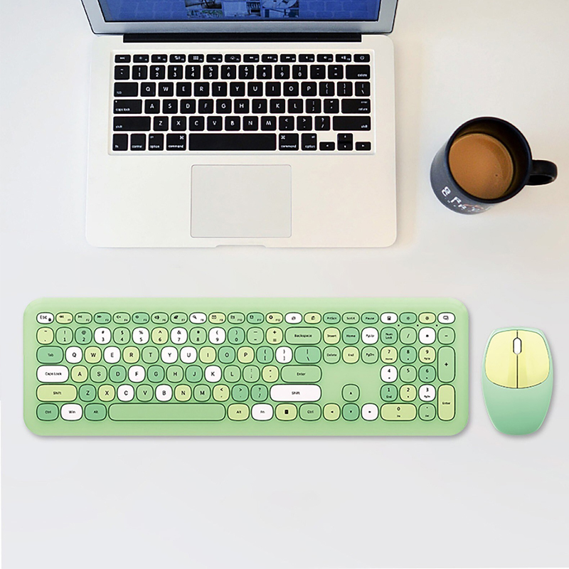 Wireless Computer Keyboard and Mouse Set, Colorful... – Grandado