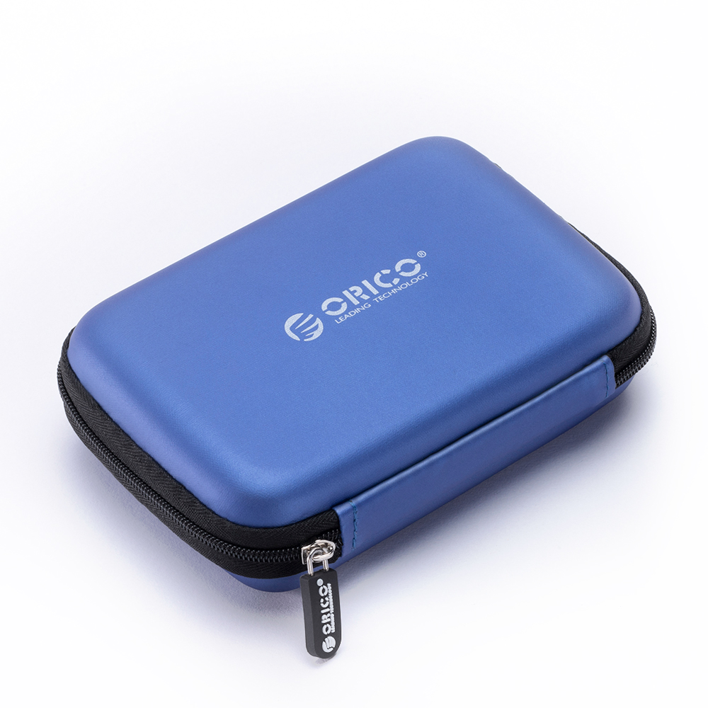 ORICO Caja para HDD de 2,5 pulgadas, bolsa para disco duro portátil para disco duro externo, caja para HDD portátil, protección de almacenamiento, negro/rojo/azul