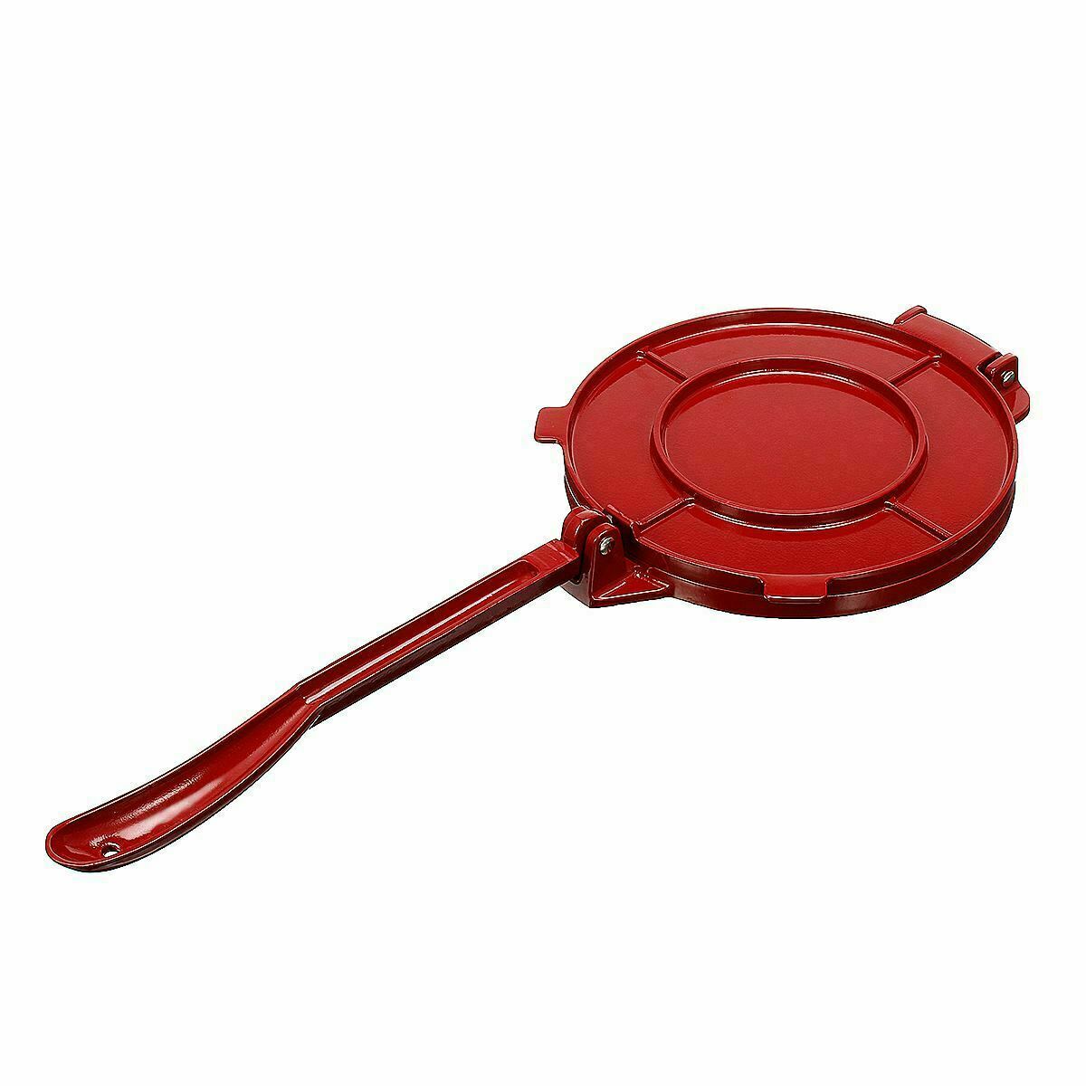 aluminium 8 tommer 15/20cm tortilla pressemaker sammenleggbart mel mais bakeverktøy diy pai verktøy kjøkken tilbehør dingser bakeware: 20cm røde