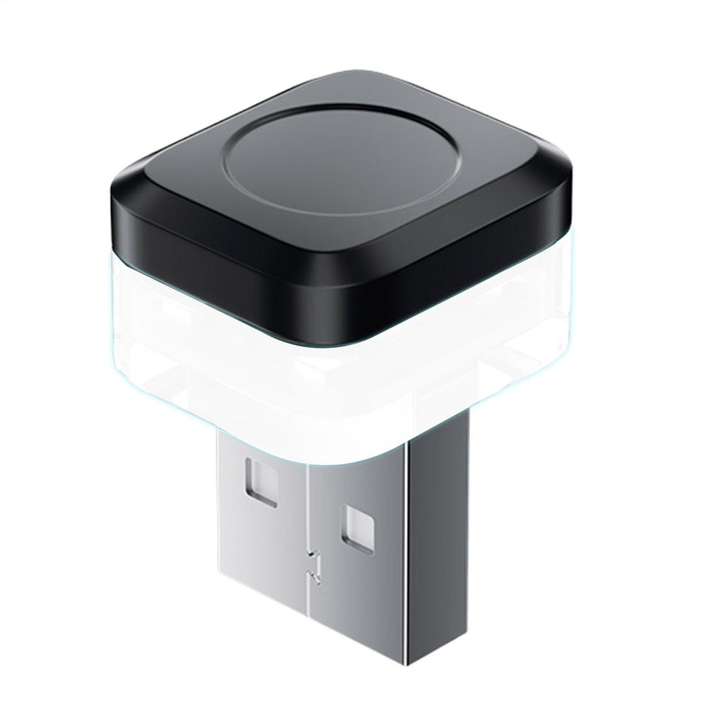 LED Auto-interieur Ambient Sfeer Licht USB LED Signaallichten Auto Leeslamp Decoratie Gadget Auto Accessoires: WHITE