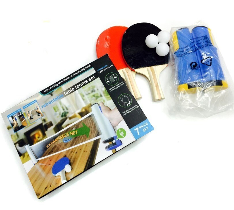 Stall Portable Thick Ping Pong Grid Free Extendable with Ping Pong Multi--Set: Gift Set