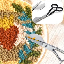 Stevige Tapijt Trimmer Schaar Scherpe Eendenbek Applique Schaar Rvs Naaien Borduren Schaar Blikscharen