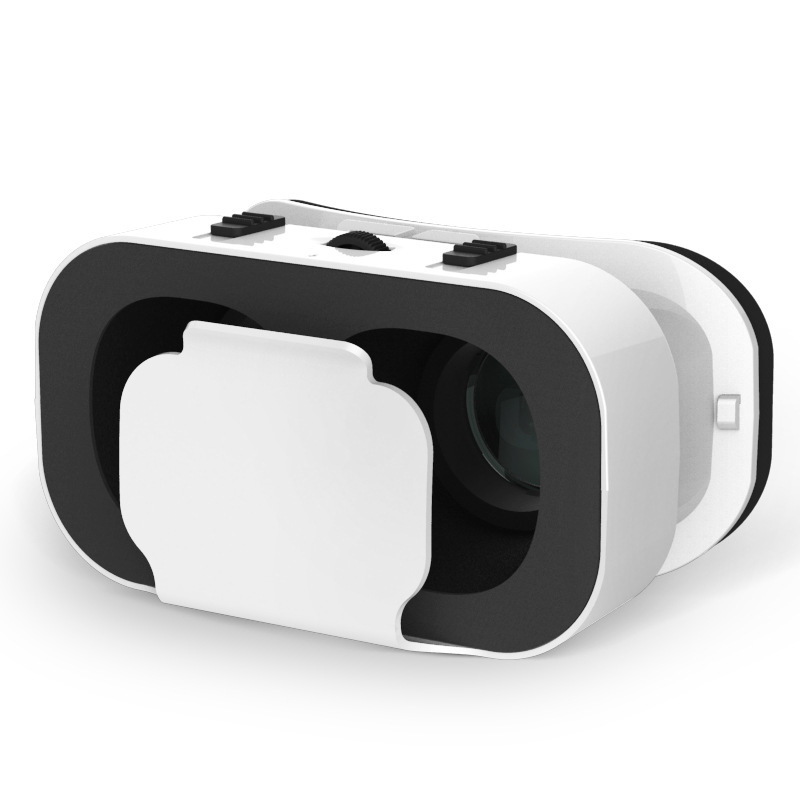 Verstelbare Lederen 3D Kartonnen Helm Virtual Reality Vr Bril Headset Stereo Vr Voor 4-6 'Mobiele Telefoon Draagbare Vr Bril