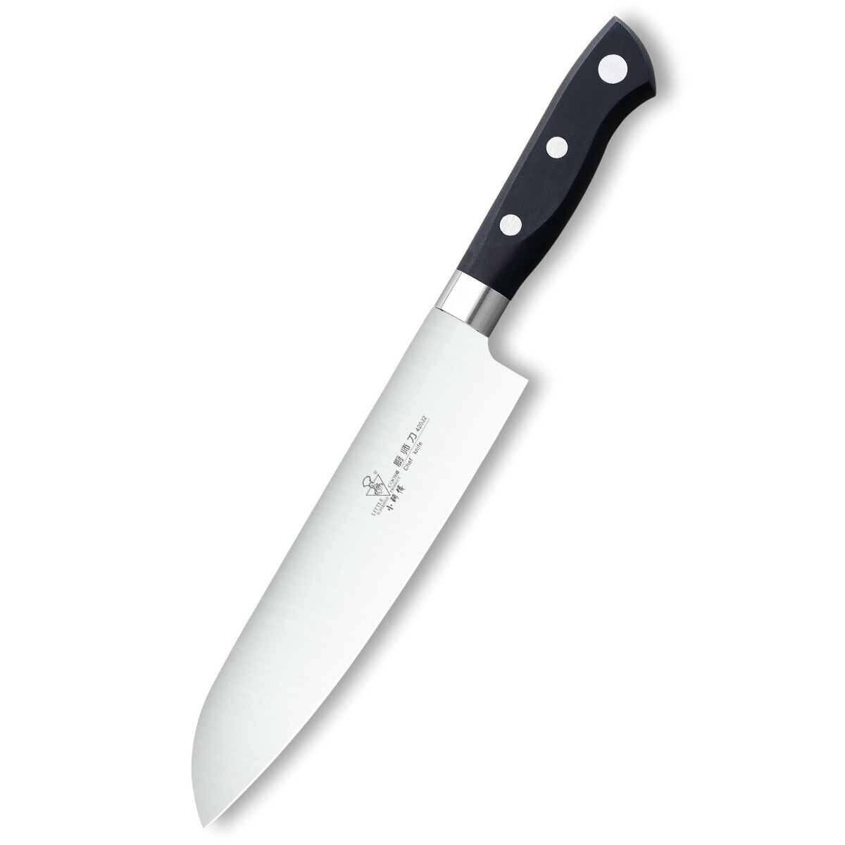 Little cook 5-- delige keukenkoksmessenset met vaste tang, scherp vleesmes, handgemaakte groentesnijder, kookgereedschap: Koksmes
