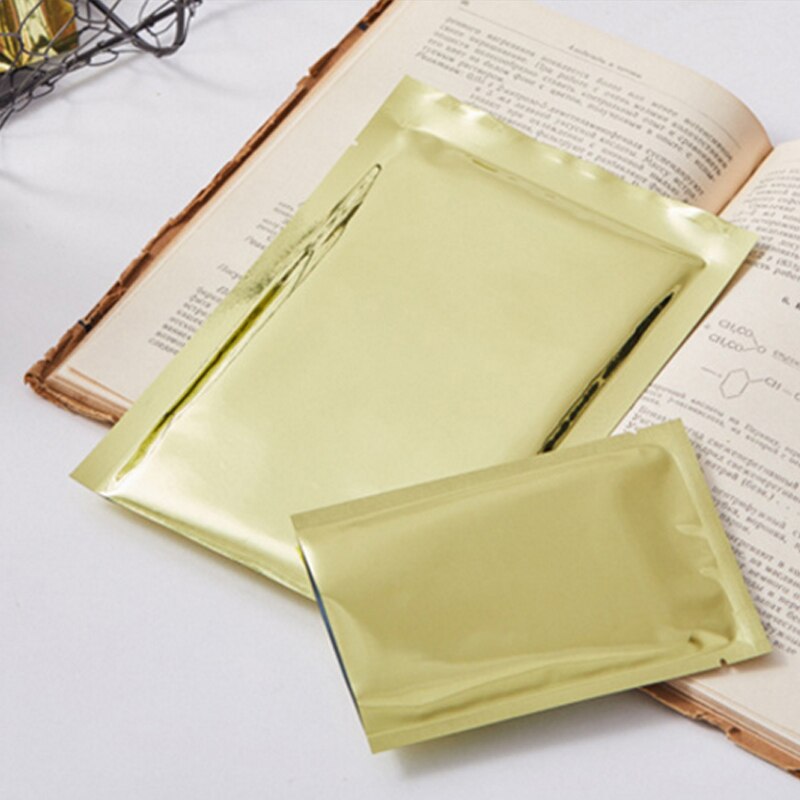 100pcs/lot Empty Tea Bags Aluminum Foil Tea Packaging Bags Fruit Food Coffee Teabags