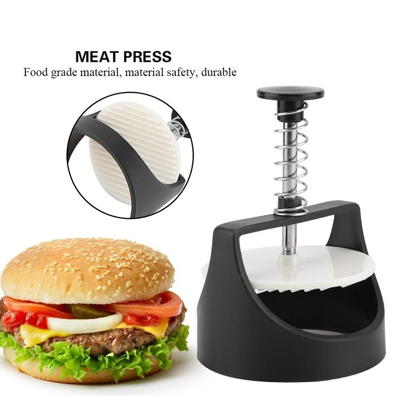 Hamburger Maker Mold Kitchenware Round Stainless Steel Hamburger Machine Meat Burger Making Tool