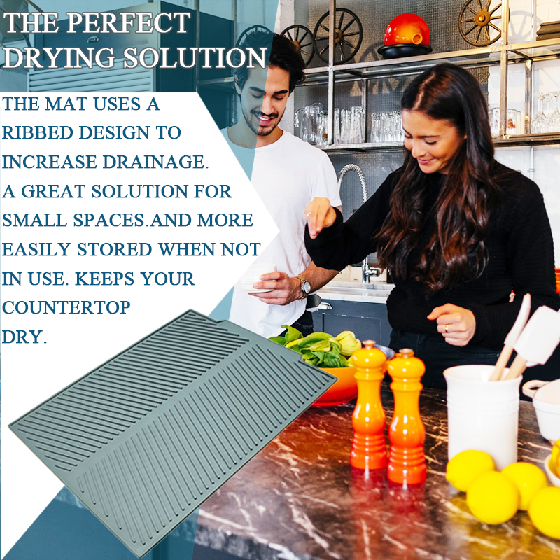 Silicone Vierkante Schotel Drogen Mat Hittebestendige Aftappen Servies Dishwaser Duurzaam Kussen Pad Servies Tafel Mat Placemat