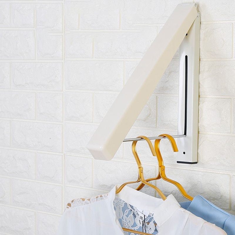 Retractable Clothes Airer Washing Line Laundry Wall Mount Dryer Hanger Clothe Hanger Outdoor Washing Line Drying Rack