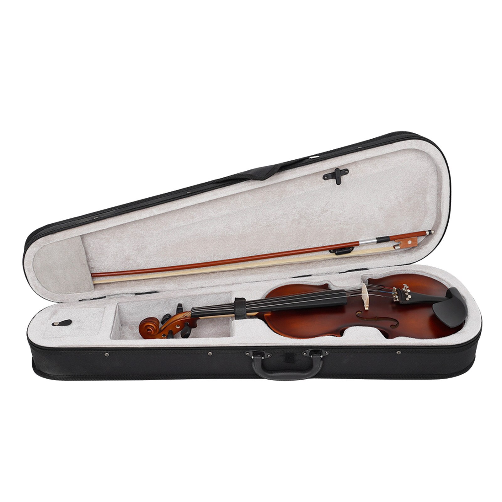 4/4 Full Size Acoustic Violin Set with Carry Case & Bow for Kids Learning