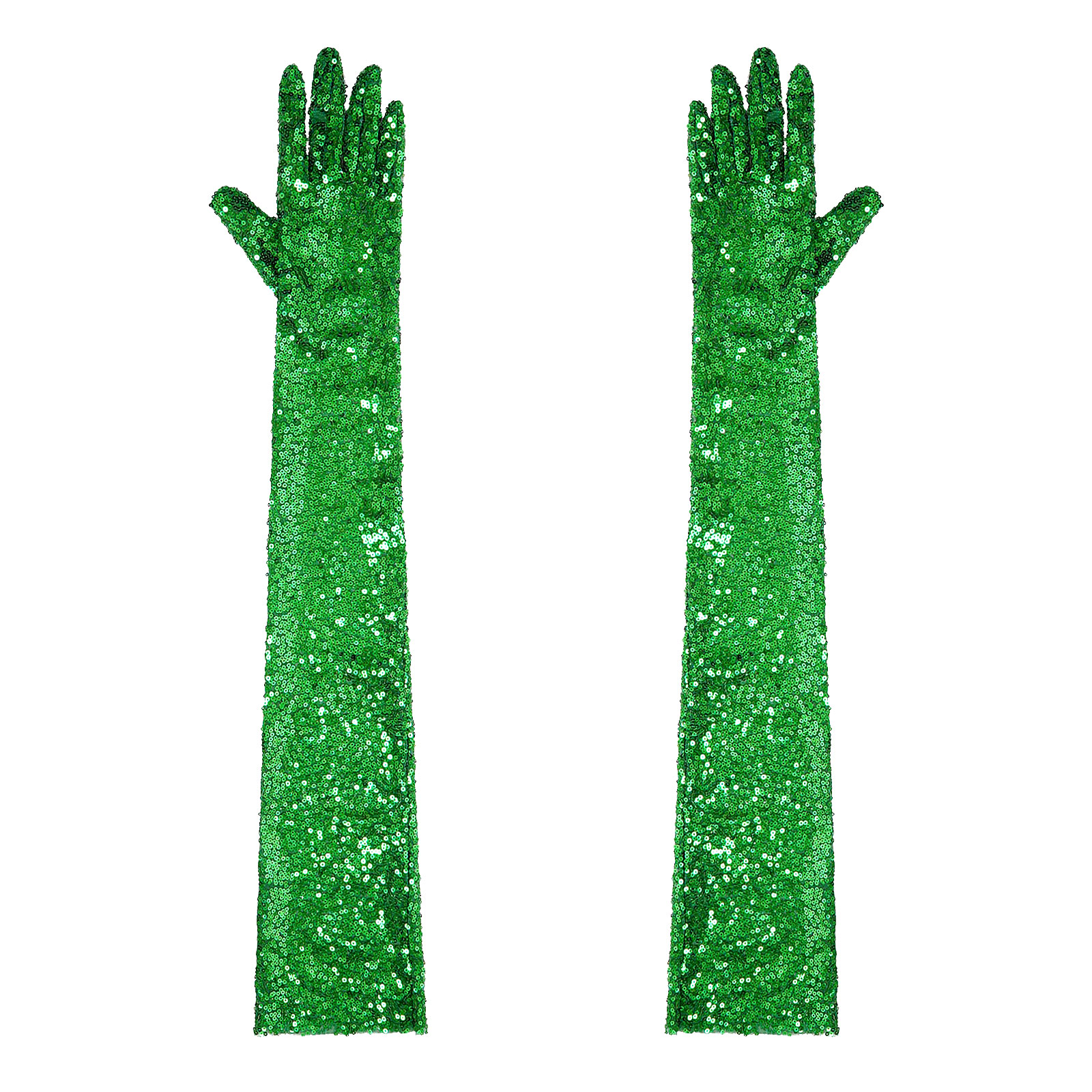 Damen 1920er Jahre lange Handschuhe Oper Finger Ellenbogen Länge lange Handschuhe glänzende Pailletten Mesh lange Handschuhe Rave Fäustlinge Ellenbogen Länge Vintage: Brown