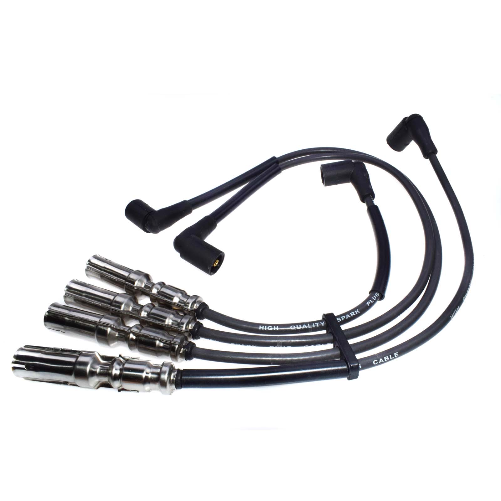 WOLFIGO-Cable de encendido para bujía, 4 Uds., para VW Beetle Jetta Golf 2.0L SOHC 2001 27588 175-6224 VWC03 1AMSW00091