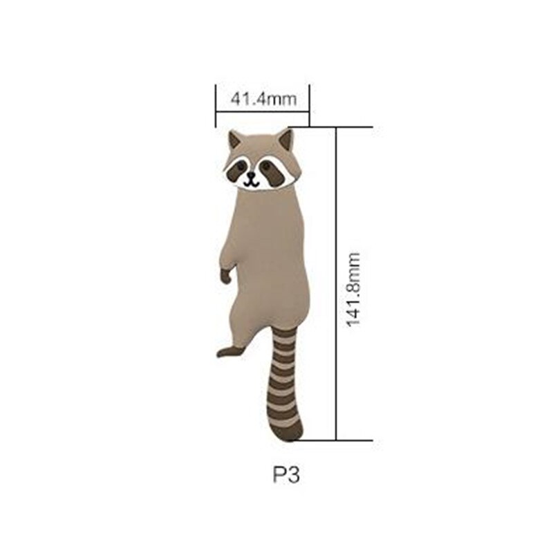 Mooie Animal Koelkast Magnetische Haak Sleutel Muur Houder Verwijderbare Keuken Haken Home Decor Sleutelhouder Diversen Organizer Hanger: P3