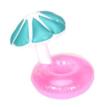 Inflatable Coaster Mushroom Seat Small Umbrella Cup Holder Milk Tea Floating Children Water Beach Toys