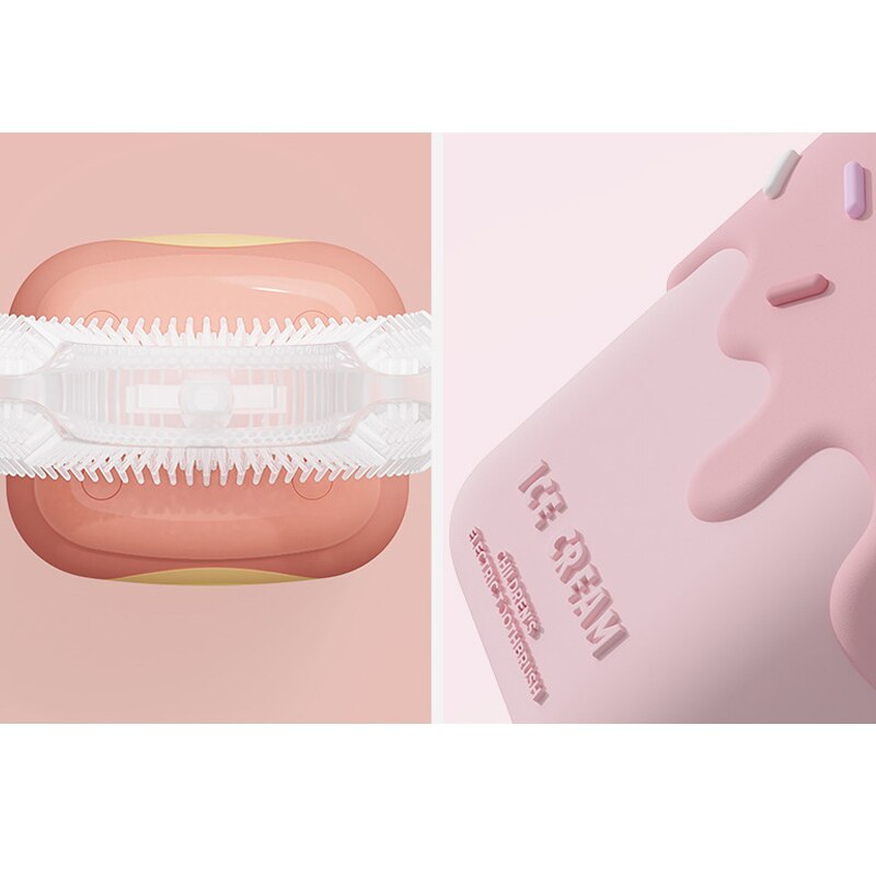 Neue Heiße freundlicher Elektrische Zahnbürste Karikatur aufbringen Silikon Zähne Pinsel für freundlicher mit Weichen Ersatz Kopf Baby Zahnpflege