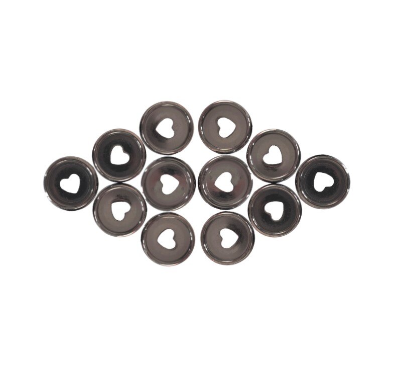 10pcs 23mm Plastic Binding Ring Buckle Mushroom Hole Binder, Heart-shaped Disc Binding Book Binding Supplies A5 Binder