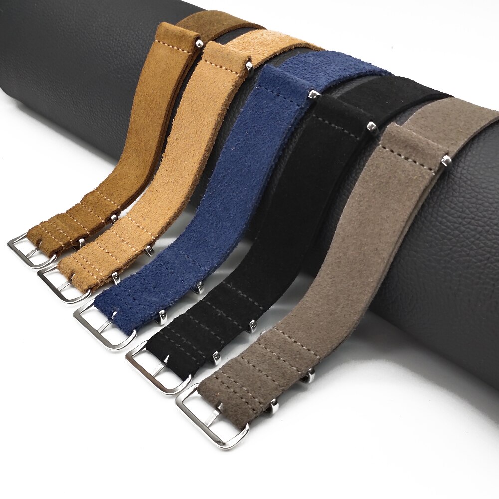 Cinturini per orologi Vintage ▾ in pelle scamosciata di alta qualità 20mm 22mm Cinturini in pelle di ricambio per accessori per orologi