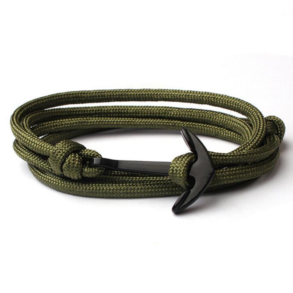 Eif Dock-pulsera hecha a mano en 15 colores para hombre y mujer, pulsera de ancla a la , accesorios de cuerda, joyería masculina,