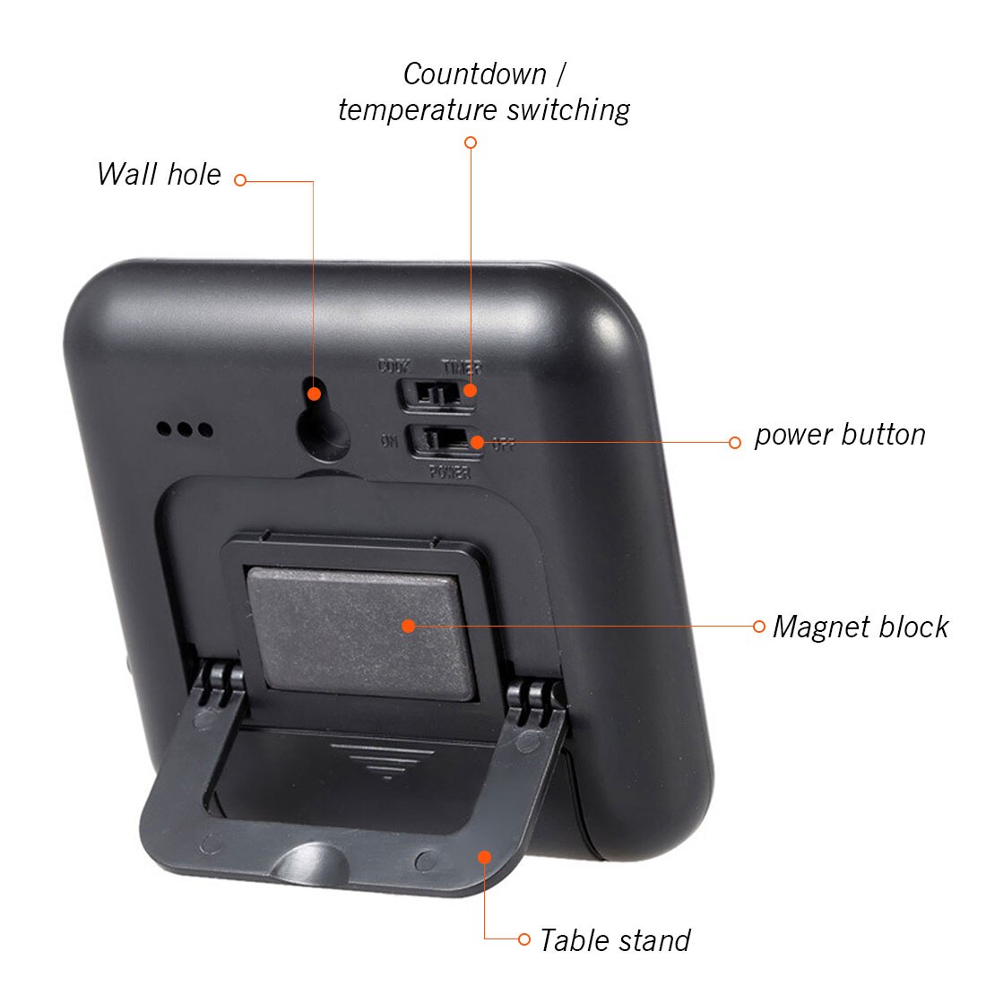 Timer Food BBQ Meat Thermometer Instant Read Digital Thermometer With Remote Probe Oven Temperature Gauge Alert