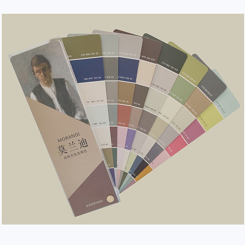 Morandi-paleta de colores para pintura al óleo de Camolan, color gris avanzado, Daquan Internacional, tarjeta de colores al óleo a juego