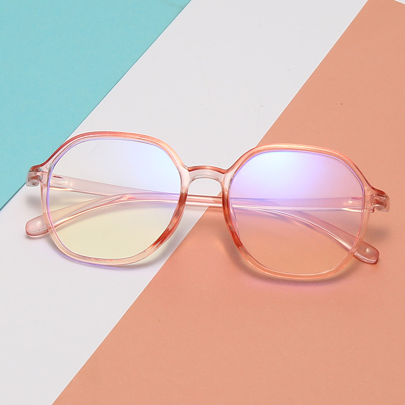 Gafas con montura poligonal de , gafas para miopía, gafas para miopía para hombres y mujeres, gafas antiluz azul con dioptrías menos-1,0