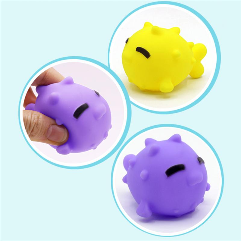 5pcs Shooting Toy Adorable Basket Water Toys Cartoon Water Playing Funny Bathroom Toy for Baby