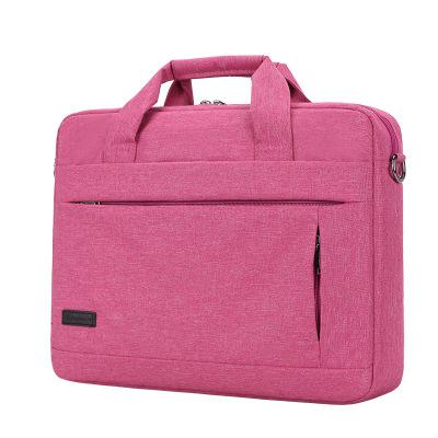 Taschen für männer Messenger Taschen Männlich Polyester Aktentasche Große Kapazität Laptop Handtasche für Männer Frauen Bussiness Notebook Tasche: Rosa