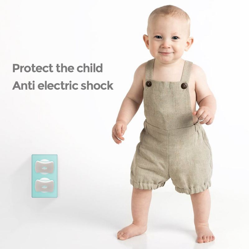 Baby Proofing(24 Stekkers + 4 Knoppen),Socket Plug Cover Voor Baby Bescherming, Socket Cover,2-Gat Plug Protector Voor Kind Protectio