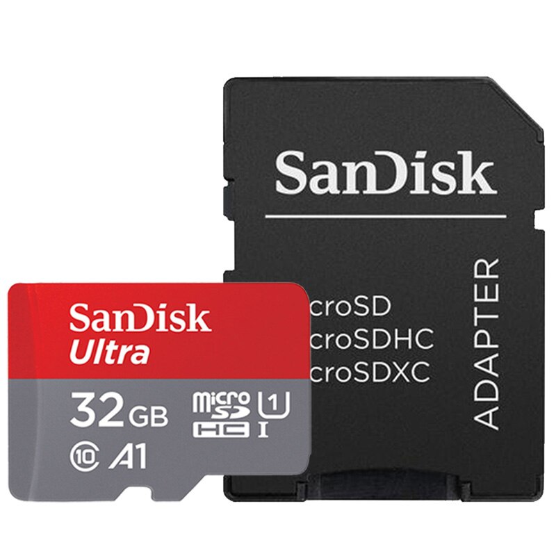 Sandisk-tarjeta micro sd con adaptador, 16GB, 32GB, 64GB, 128GB, tarjeta de memoria de 200GB, 256GB, Clase 10, 400GB, tarjeta tf: 32GB-AP