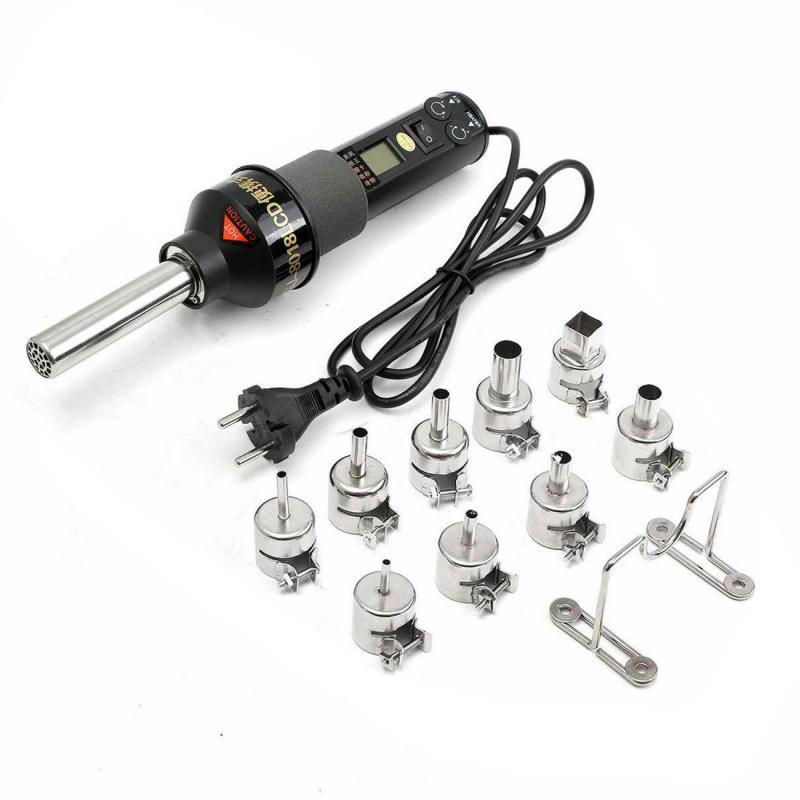 220V 450W Mini Warmte Gun Power Heteluchtpistool Portable Houvast Elektrische Air Krimpen Diy Embossing Drogen verf Us/Eu Plug