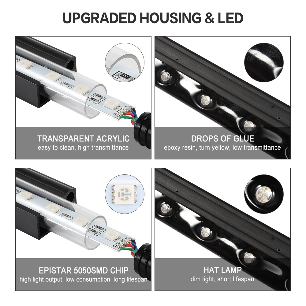 Underwater Submersible Fish Tank Light Color Changing LED Air Bubble Light Aquarium Air Bubble Lamp Making Oxygen for Fish Tank