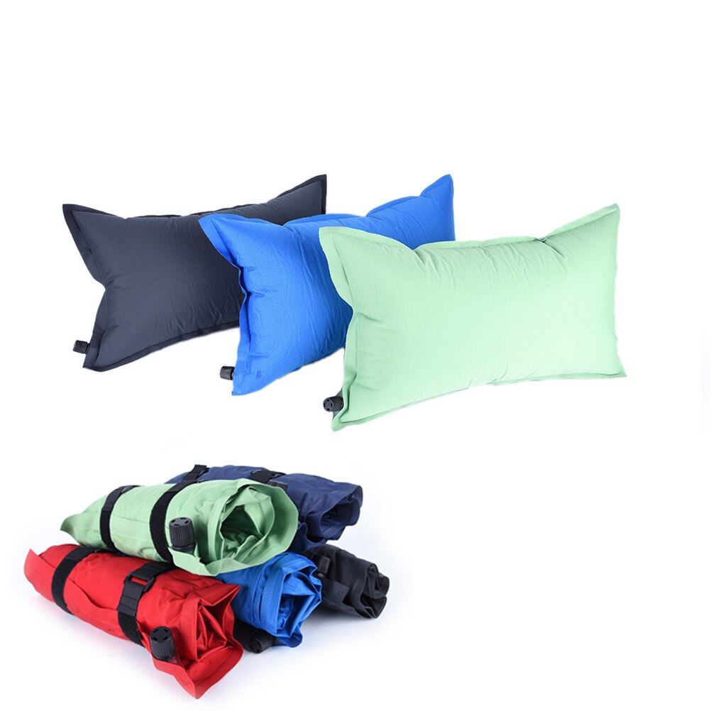 1 STÜCKE Automatische Aufblasbare Kissen Reisen Luft Kissen Lager Strand Auto Flugzeug Kopfstütze Bett Schlafen Zufällige farbe: Ursprünglich Titel