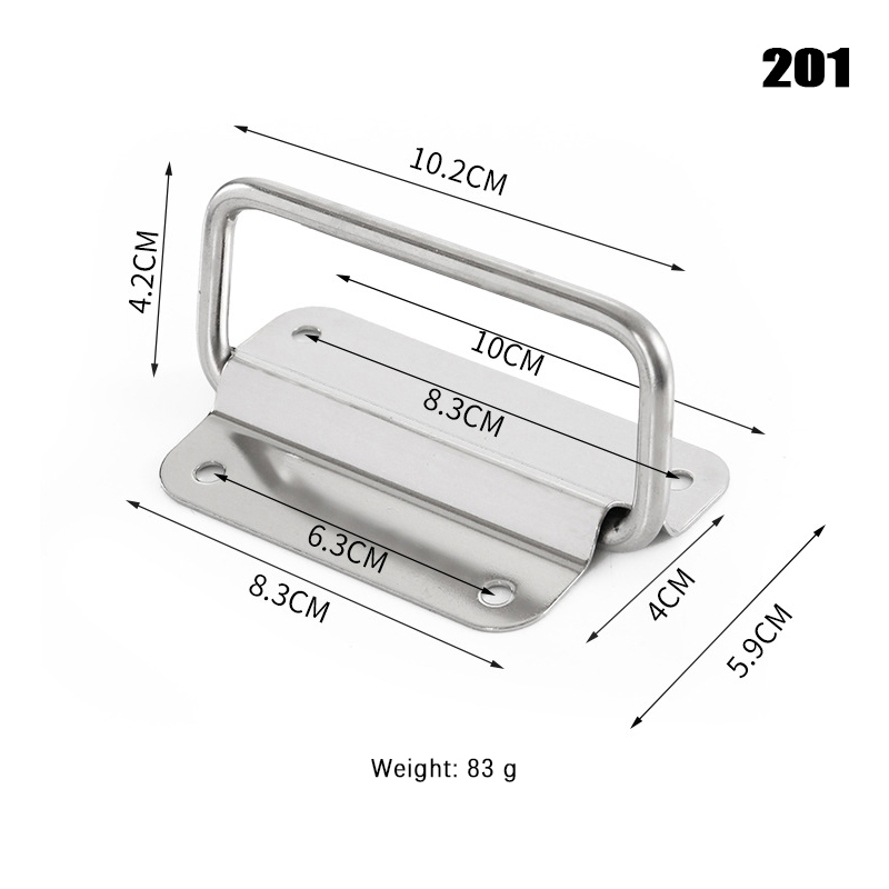 1Pc Schrank Flight Case Solide Möbel Hardware Klapp Griff Für Werkzeug Box Edelstahl Schublade Kleiderschrank Einfache Installation: Chocolate