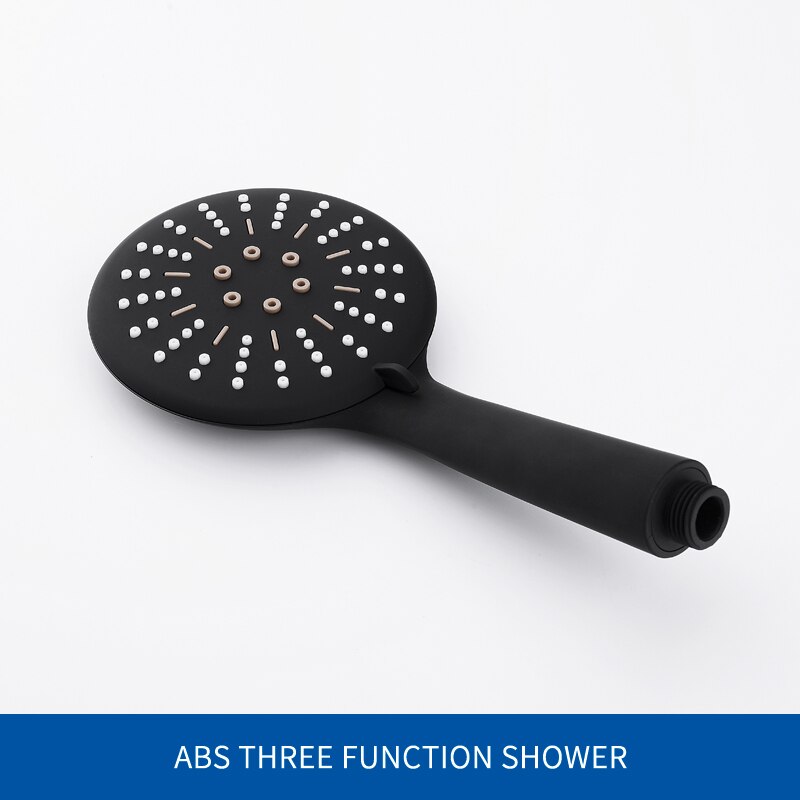 Freies 3 Funktion matt Schwarz Hand Dusche Kopf Zauberstab Montiert Dusche einstellen Mit Schlauch und Dusche Halfter: Gelb