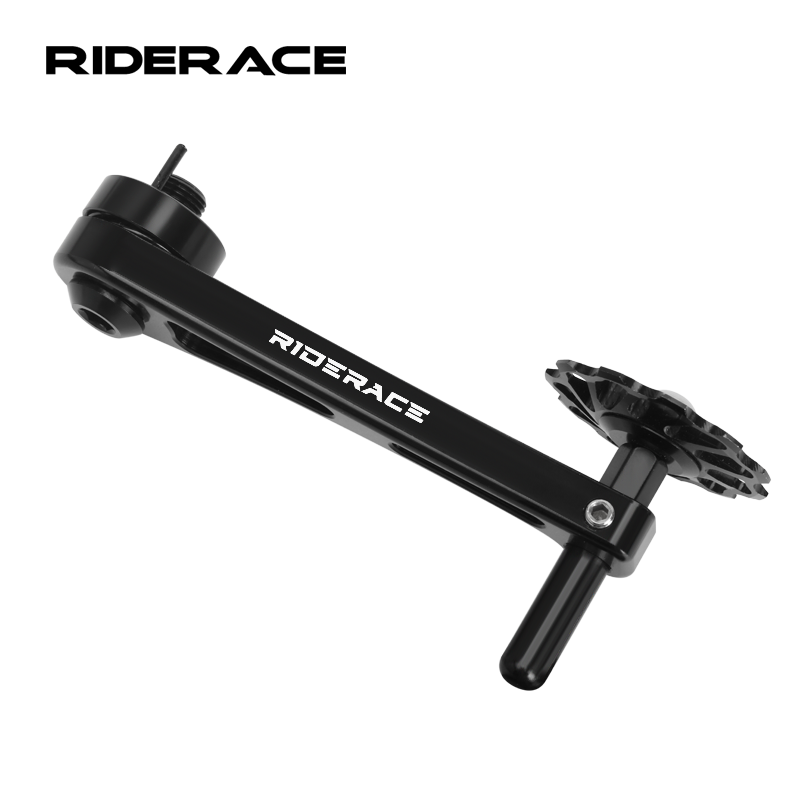 Tensor de cadena de bicicleta, desviador trasero de una sola velocidad, aleación de aluminio, estabilizador de cadena de bicicleta de montaña y carretera, fácil instalación