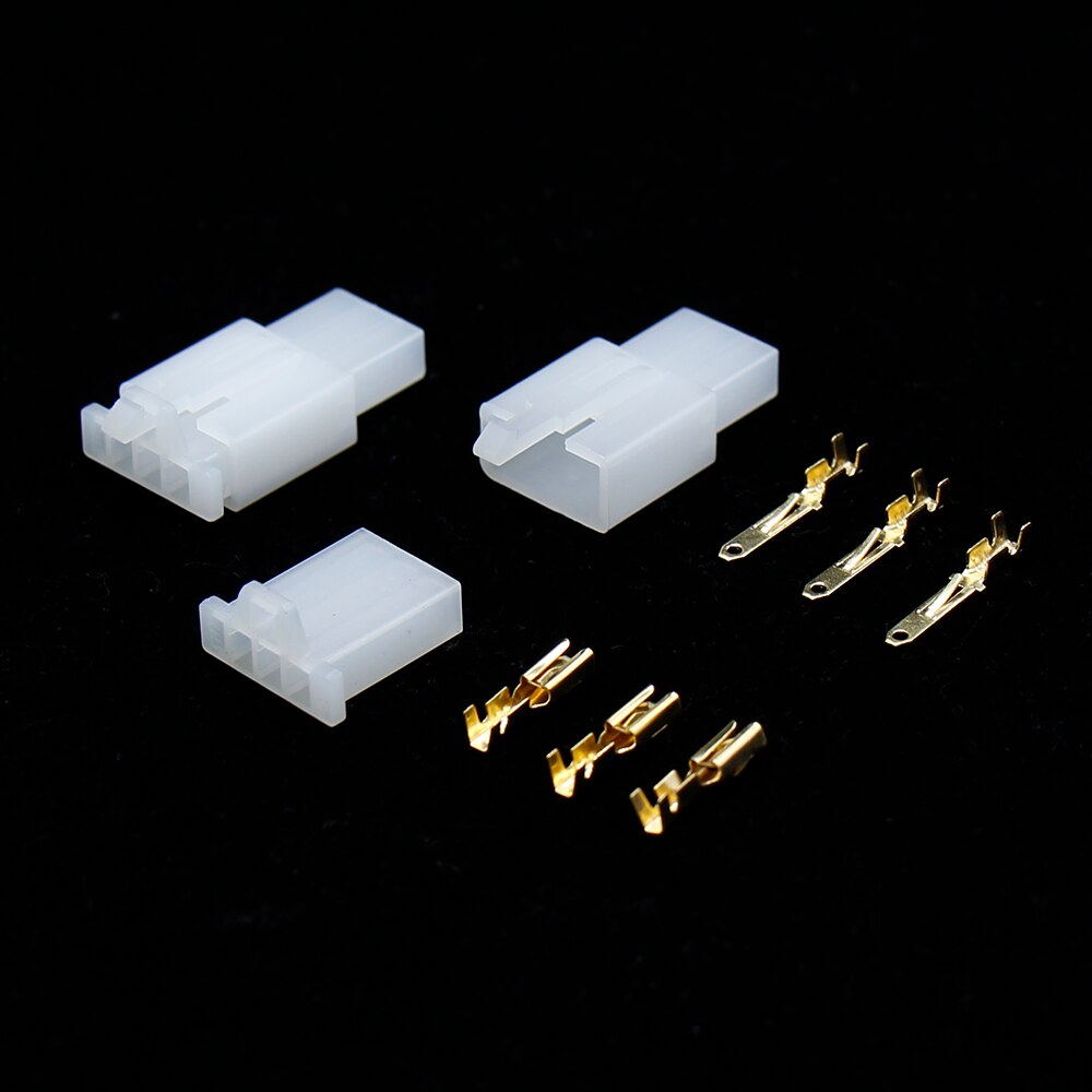 Automotive Connectors 3 Pin Electrical Connector Car Wires Splice 2.8mm Cold Pressed Terminal Fixed Hook Socket Butt Plug