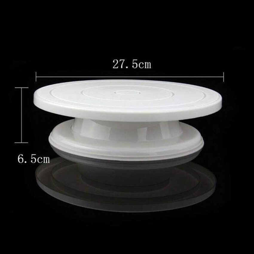 Ronde Taart Draaitafel Plastic Roterende Taart Plaat Anti-Slip Diy Cake Stand Taart Decoreren Draaitafel Keuken Bakken Tools