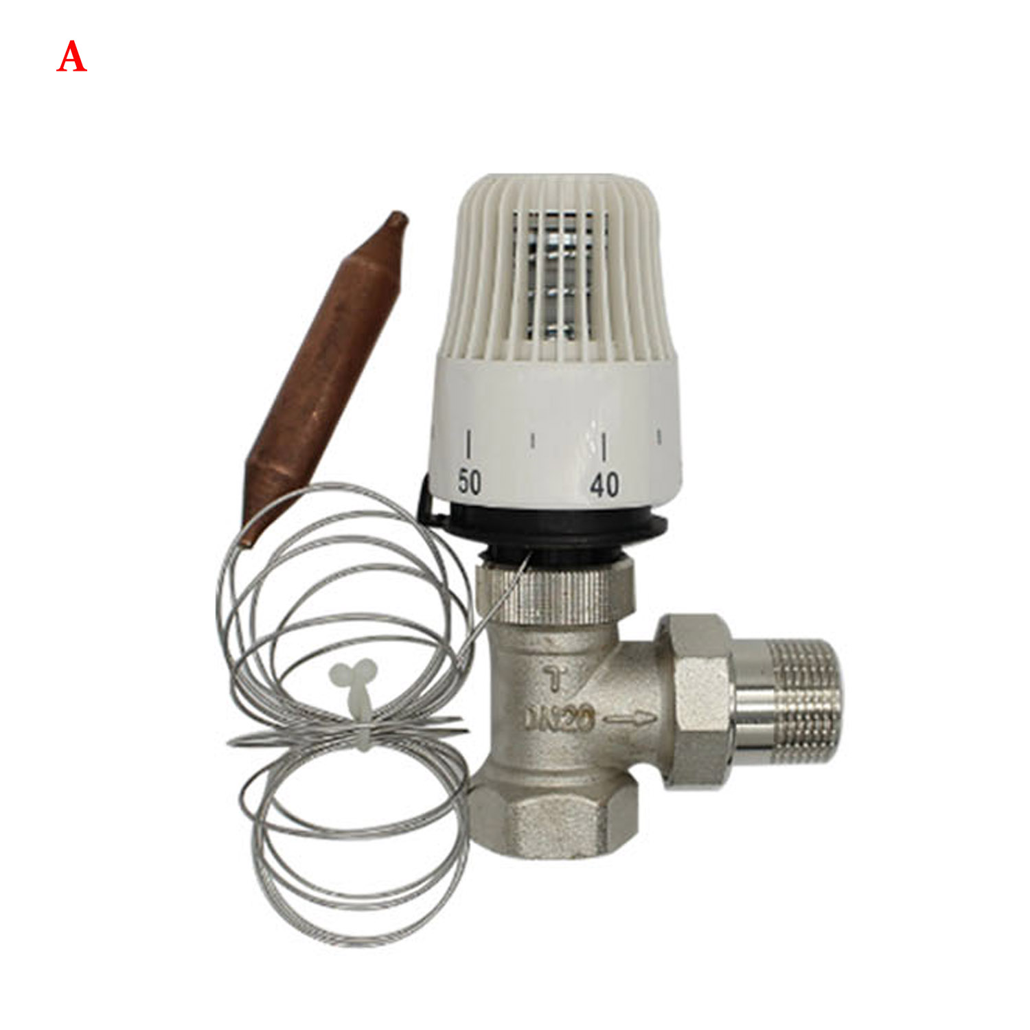 system temperature controller valve energy save30-70degree DN15-DN32 Brass2/3wayStraight thermostatic radiator valve for heating: Transparent