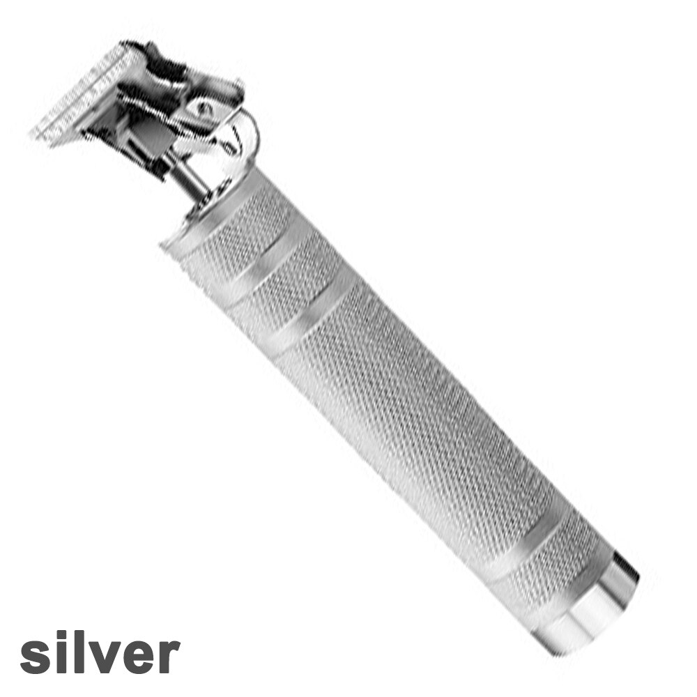 Rechargeable Hair Trimmers Electric Cordless Close Hair Cutting Clipper T-Blade Trimmer Cordless Outliner Grooming: Sliver