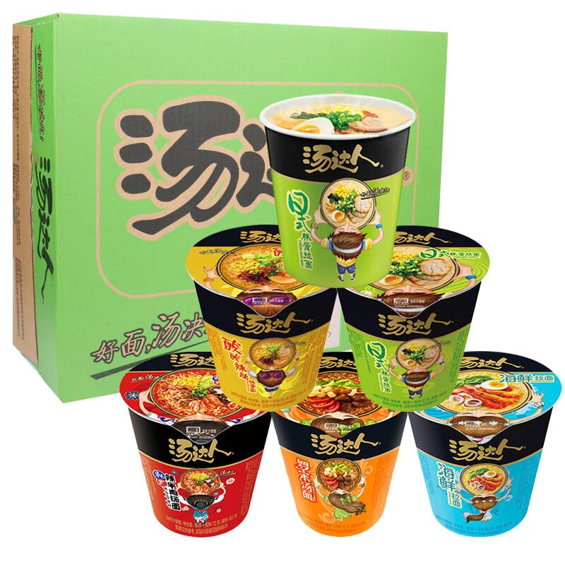 Tongyi Soep Master Japanse Tonkotsu Ramen Instant Noodle Cup Ramen Vat Instant Ramen Kleine Cup Noodle