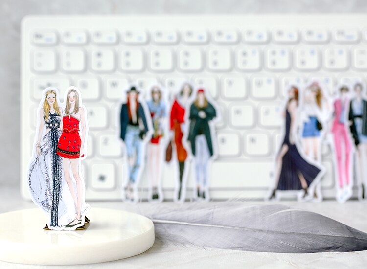 21PCS girl Stickers Crafts And Scrapbooking Decorative Sticker DIY Lovely Stationery