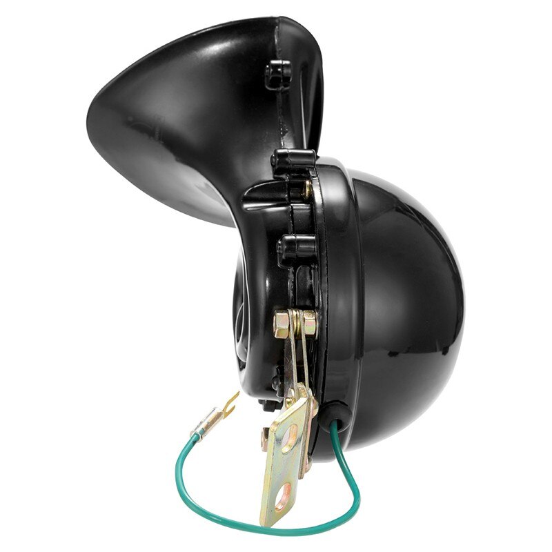 Voiture style fort 150DB 12V noir électrique escargot corne Air klaxon rage son pour voiture moto camion bateau