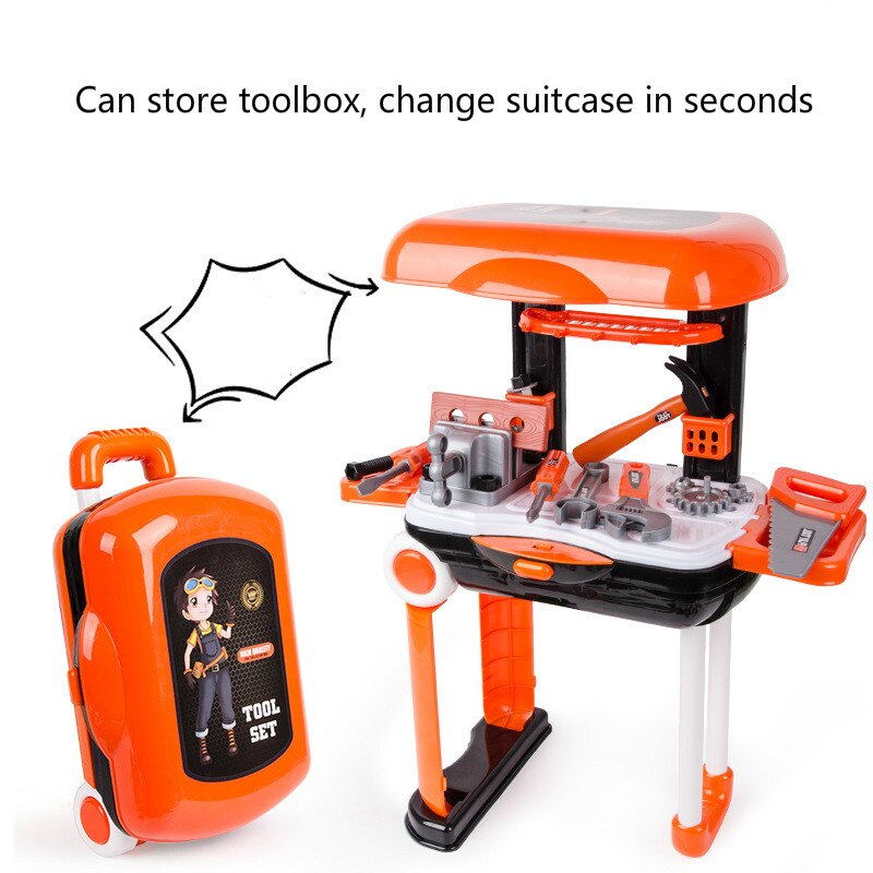 Établi à Outils Pour Enfants VEVOR 56 Pièces - Avec Perceuse électrique Réaliste, Pliable - Âge 3 Ans Et Plus