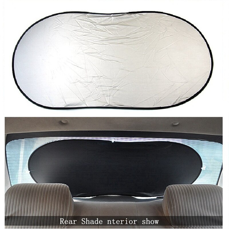 Lmodri Auto Rear Window Zonnescherm Voorruit Raamfolies Visor Cover Block Zonnescherm Opvouwbare Cover