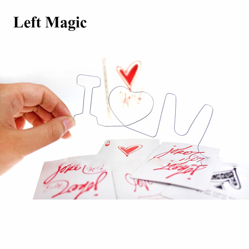 1pcs /lot sihir Memory iron wire I love U - I love you magic tricks magic show close up magic illusion E3103
