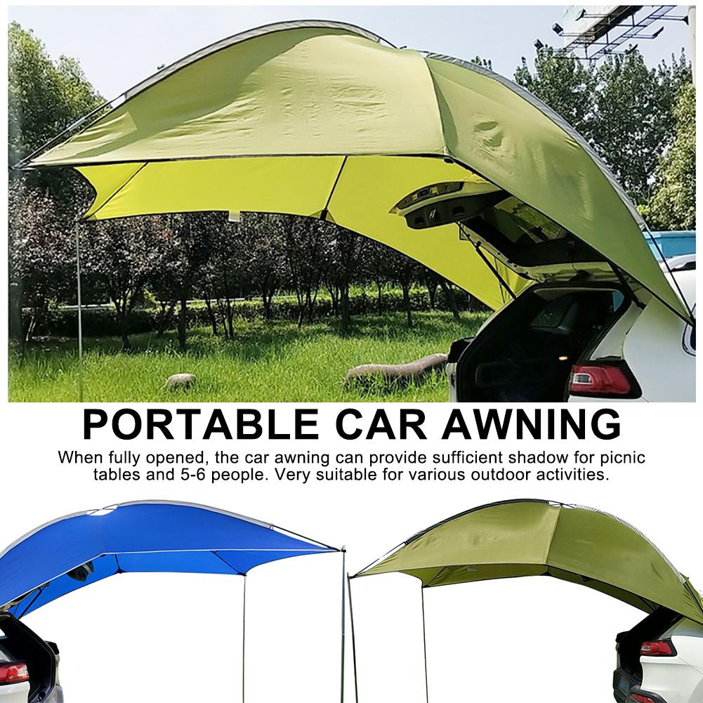 Camping en plein air voiture queue toit tente auvent auvent soleil abri plage SUV Camping voiture auvent couverture tente pour Camping 3-4 personne