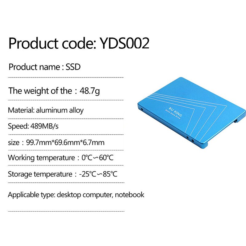 SSD HDD Da 2.5 Pollici SATA3 SSD Interno solido stato duro unità per il computer Portatile duro Disk desktop PC