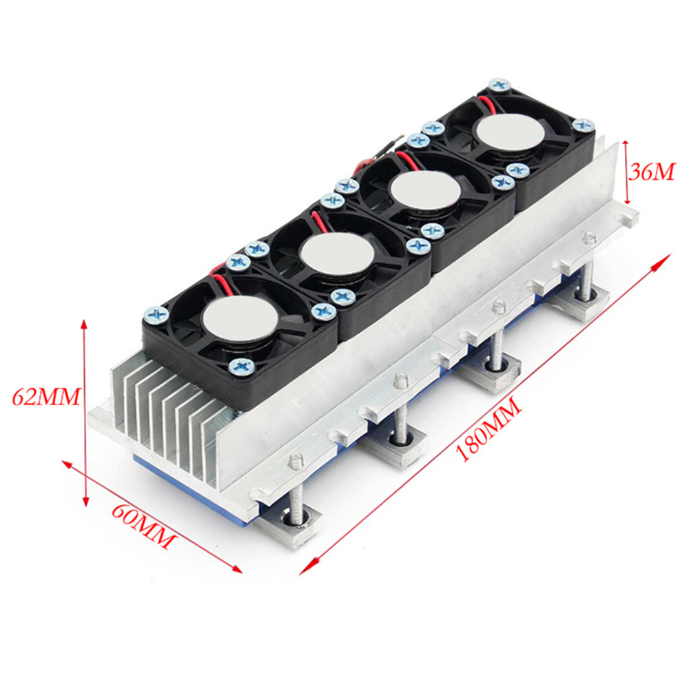 Système de refroidissement de climatiseur thermoélectrique Peltier, 288W, 12v dc, semi-conducteur, Kit de bricolage